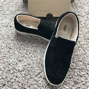 NWB UGG Black Slip Ons 6.5